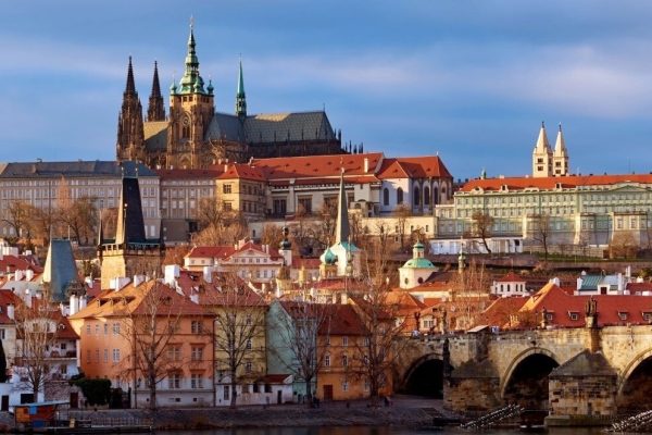 HERO Prague Cityscape at Sunset Czech Republic GettyImages 901421310 Cropped 1
